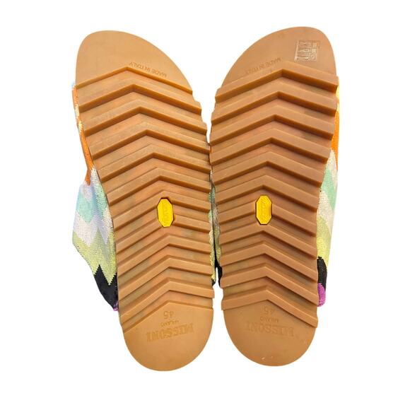 Missoni Sandals Double Zigzag Slide Buckle Strap Italy Vacation Summer Boho US12 main image 13